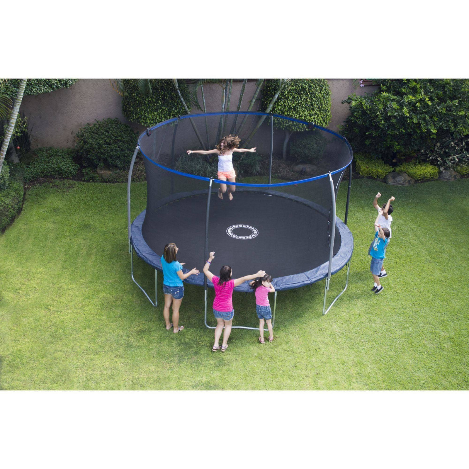 2 Day Shipping! Trampoline Bounce Pro 14 Foot Electron Shooter Game MidnightBlue
