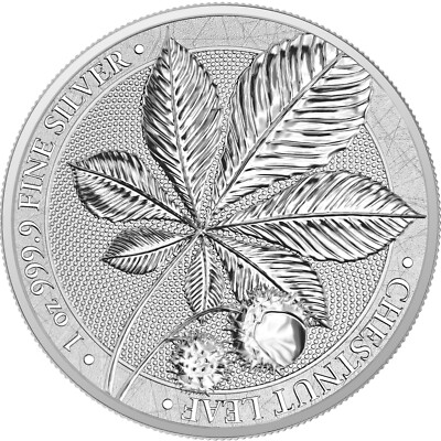 2021 Germania Chestnut Leaf - Mythical Forest 1 oz Silver Coin in Capsule w/ COA