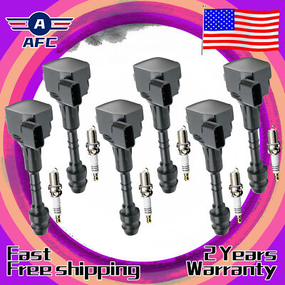 6PC JNS354 IGNITION COIL UF349 22448-8J11C For ALTIMA MAXIMA 3.5L V6 AFC