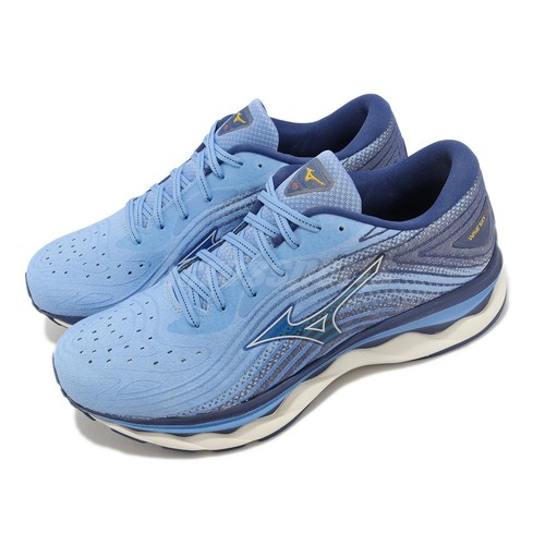 

Mizuno Wave Sky 6 Super Wide Blue Beige Мужская спортивная обувь для бега J1GC2211-53, Синий, Wave Sky 6 Super Wide
