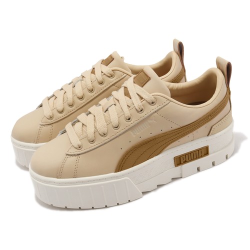 Puma Mayze Luxe Wns Light Sand Khaki Brown Женская повседневная обувь на платформе 383995-05