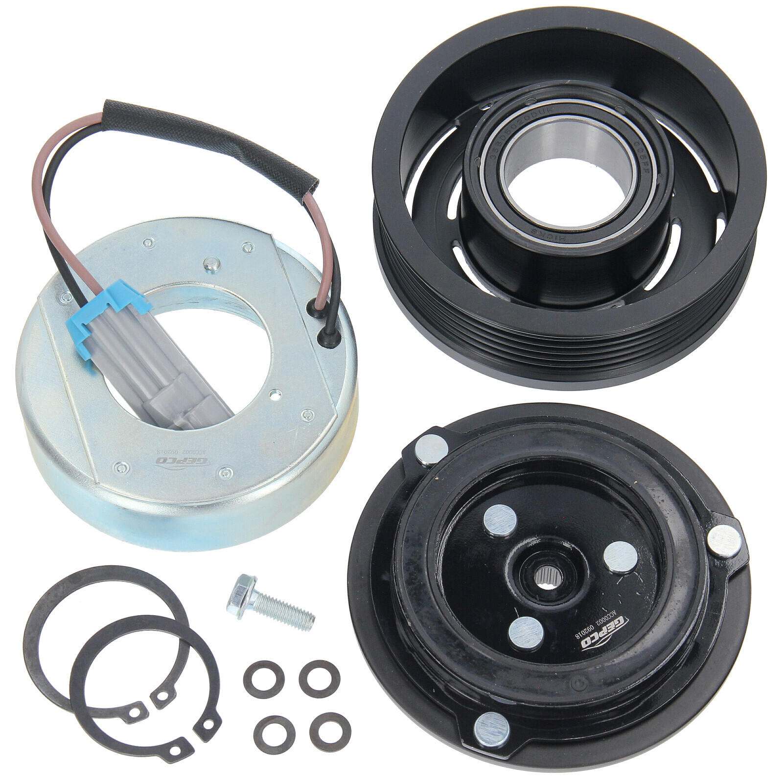 Klimakompressor Magnetkupplung Riemenscheibe Magnetspule für Opel Astra H Zafira