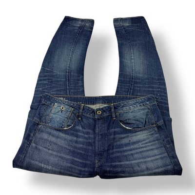 G Star RAW Men Type C 3D Straight Tapered Jeans Blue Size 38x36 Cotton