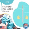 HYTOOS 2mm Tapered Barrel Cuticle Clean Nail Drill Bits, Russian Diamond Nail Bit Professional Safety Under Nail Cleaner Burr for Cuticle Dead Skin, Electric Nails Drill Accessories, Fine