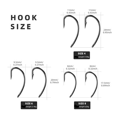Chod Rig carp ready rig pre tied quick change #8 ring barbed or barbless #4#6#8