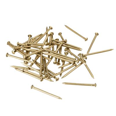 50pcs Small Tiny Brass Nails 1.2x20mm for DIY Pictures Wooden Boxes Household