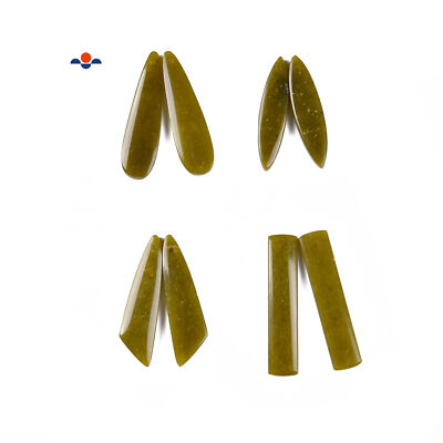 Natural African Jade Pendant Earrings Sold Per Pair