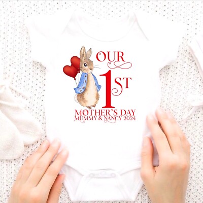Our First Mothers Day / My 1st Mothers Day / Mummy Gifts  / Peter Rabbit Outfit