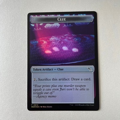 Magic the Gathering Murders at Karlov Manor #14 Clue Token Foil