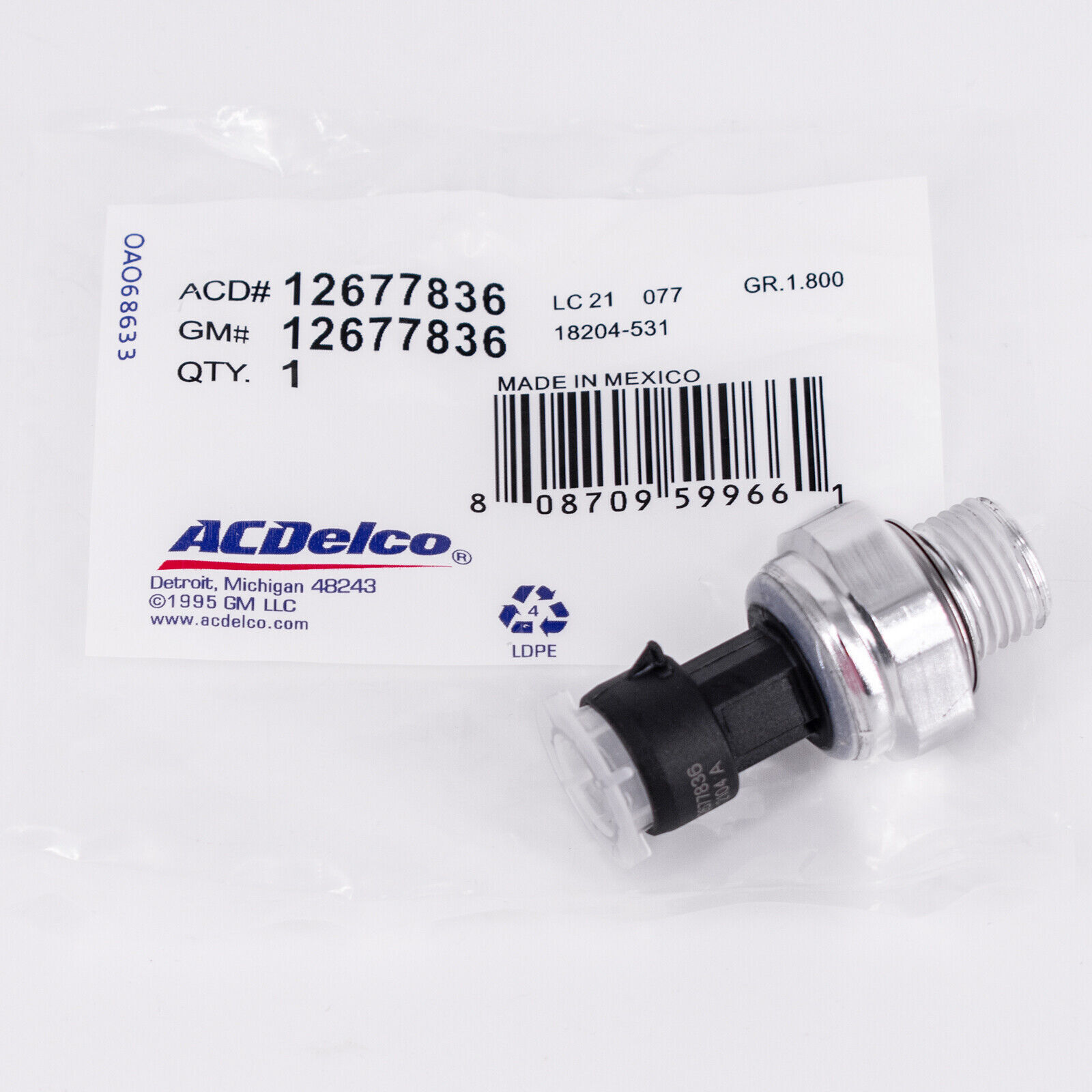 Pressure Sensor Switch Fit For Acdelco Chevrolet Gmc Hummer