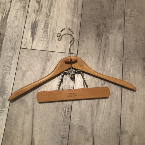 VINTAGE Setwell Wooden Suit & Pant Cloths Hanger 18” Made