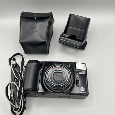 Minolta Freedom Zoom 90 Point & Shoot 35mm Film Camera 38-90mm W/ Zoom Extender