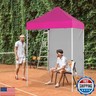 EAGLE PEAK Pop up Canopy 5x5, Outdoor Portable Canopy Tent with One Removable Sunwall, Carry Bag Included, Pink