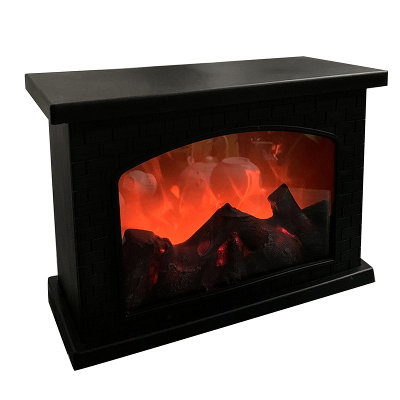 Christmas Simulated Flame Fireplace Led Light Usb Night Ligh