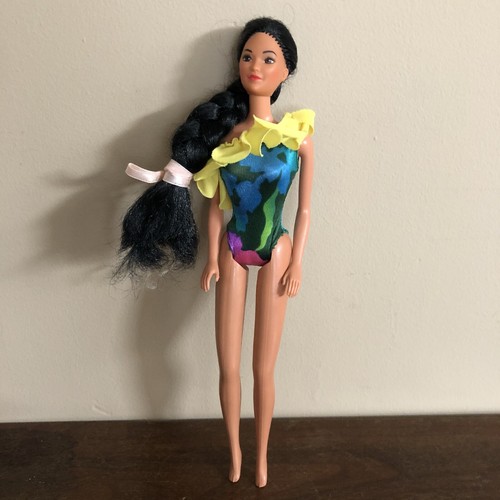 Barbie Twist n Turn Long Black Hair Hong Kong Vintage Mattel