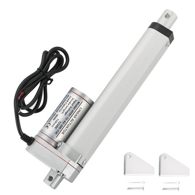 DC12V 6inch Stroke Linear Actuator with Mounting Bracket 900N(202lbs) Maximum...