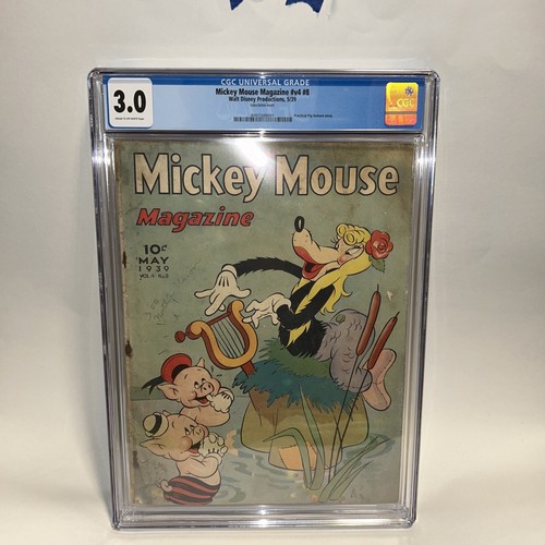 Mickey Mouse Magazine Vol 4 #8 (May 1939) CGC 3.0 Walt