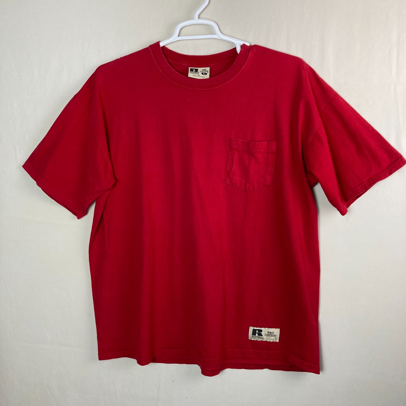 Vintage Russell Athletic Pro Cotton Pocket Tee T-Shirt Size