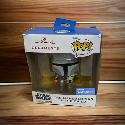 2021 Hallmark Ornament Funko Pop Star Wars The Mandalorian & The Child 