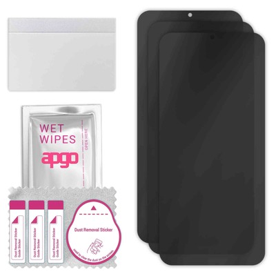 3x apgo PRIVACY anti spy protective glass for Tecno Spark 7T