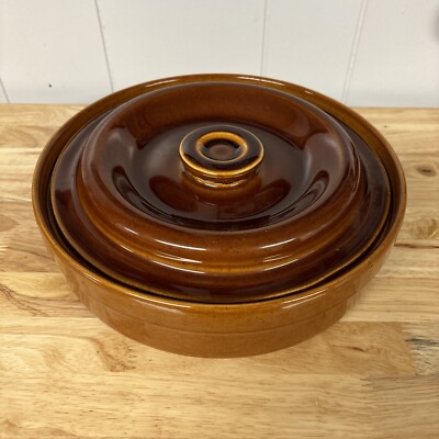 RARE PFALTZGRAFF COMPATIBLES 2 qt Round Covered Casserole 315 Brown Stoneware
