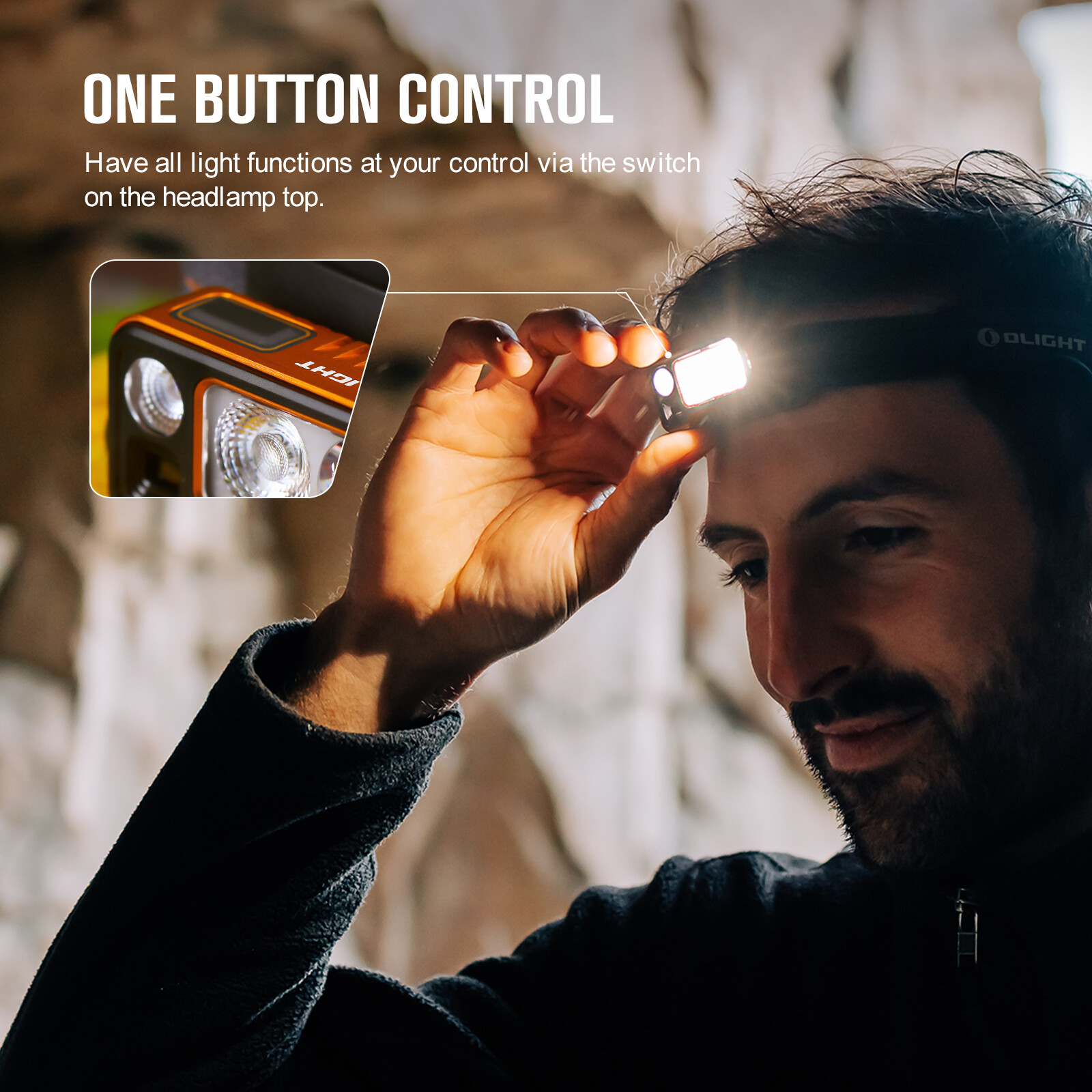 Olight Array 2 Pro LED Headlamp, USB-C Rechargeable 1500 Lumens