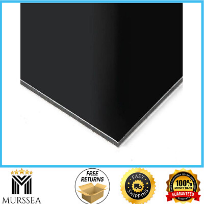 24 In. X 24 In. X 1/8 In. Thick Aluminum Composite ACM Black Sheet
