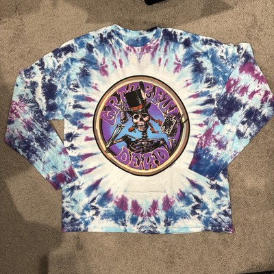 Grateful Dead Liquid Blue Tie-Dye Long Sleeve The Magician  Shirt New Sz Men XL