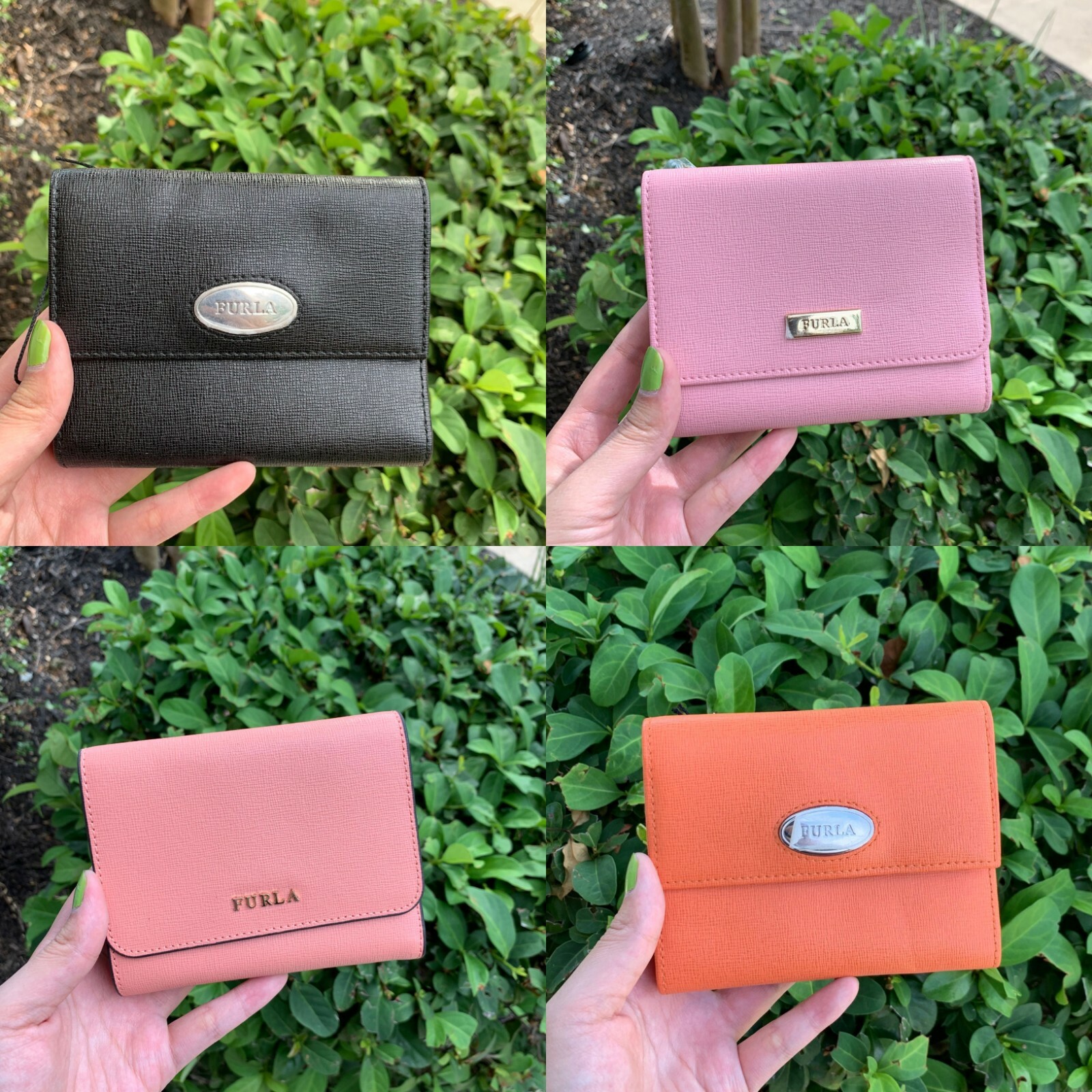 セール!FURLA(フルラ)-Classic Medium Leather Tri-Fold Wallet NWT FURLA Classic Medium Saffiano Leather Tri Fold Wallet