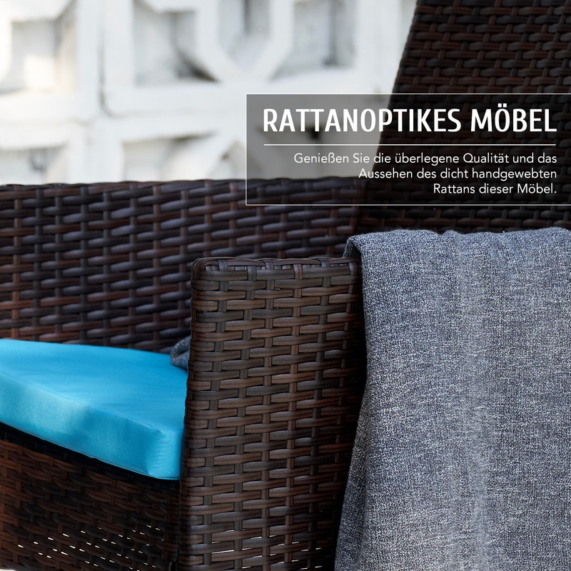 4 Stk Gartenset Set Möbel Gartenmöbel mit Bank Stühlen Tisch