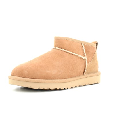 Pre-owned Ugg A24us Women's Ankle Boot W Classic Ultra Mini 1116109 Sand