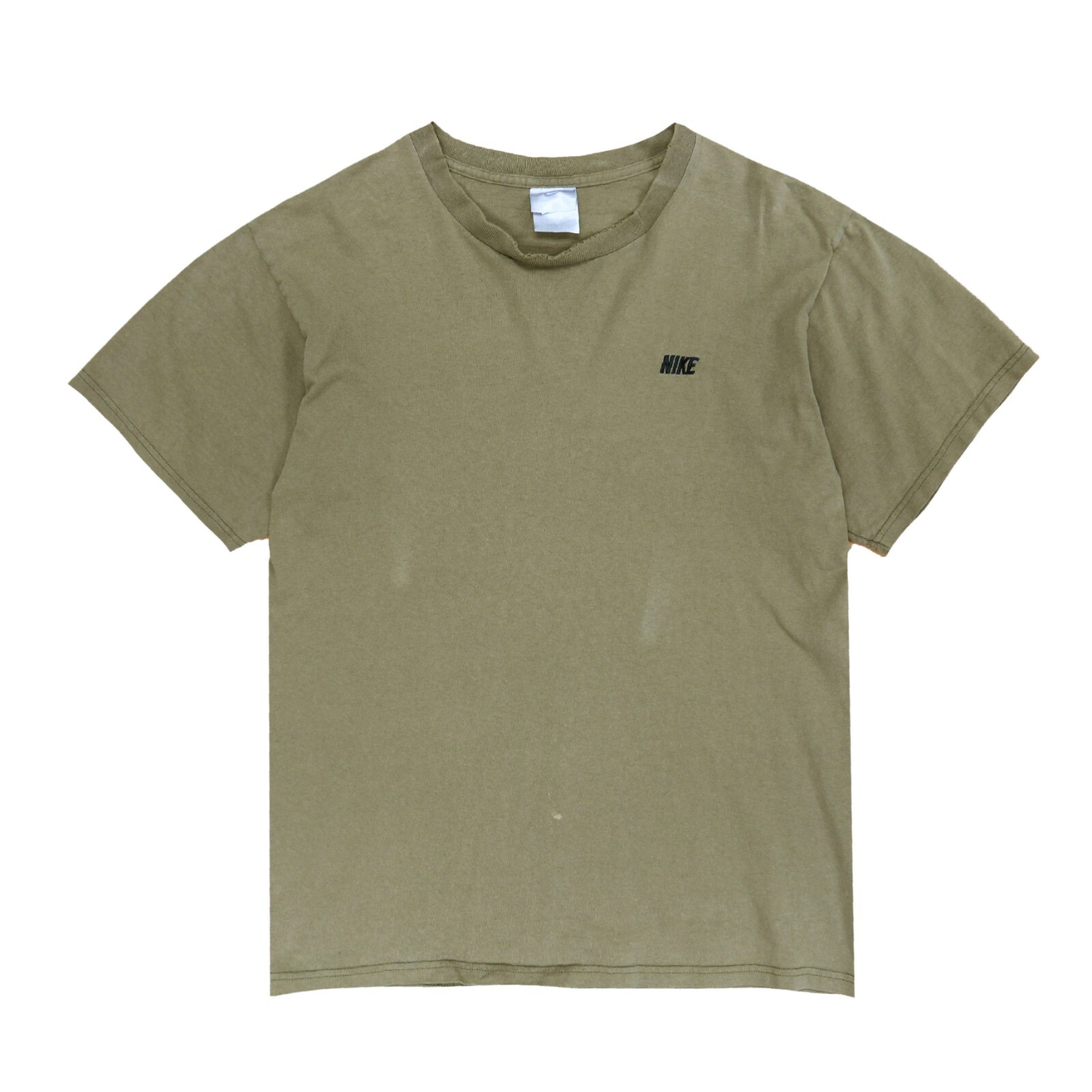 vintage nike リメイク 刺繍Tシャツ Vintage Nike Spell Out T-Shirt Size Medium Brown Y2K