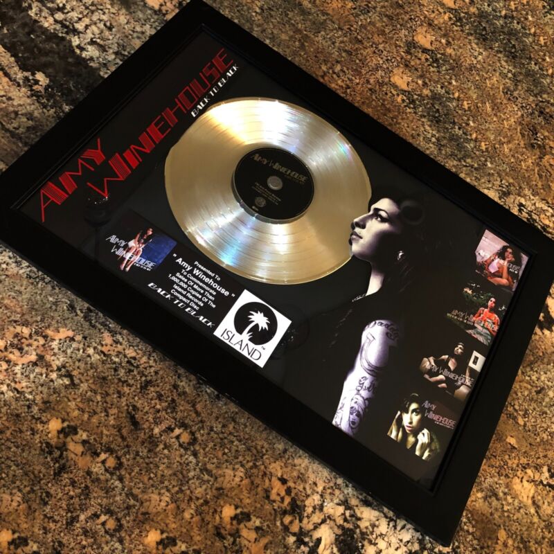 HUGE! AMY WINEHOUSE ( BACK TO BLACK ) Award Vinyl LP CD Record Album MTV