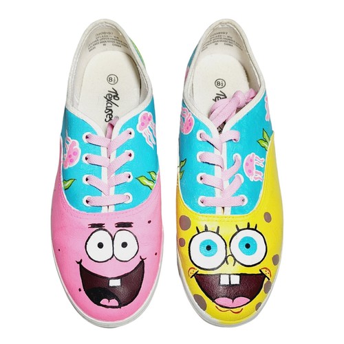plankton on spongebob's shoe