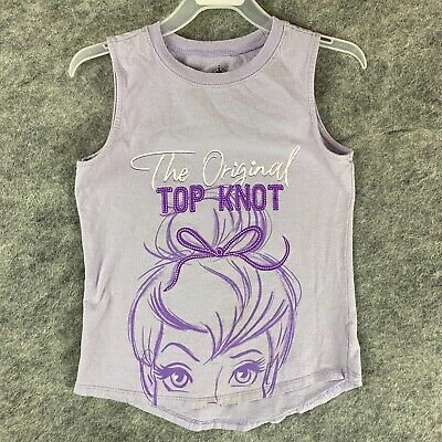 Disney Tank Top Medium 7/8 Girls 100% Cotton Kids Purple M