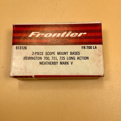 Redfield Frontier #513126 2-piece Scope Mount Bases For Remington & Weatherby