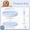 2 in 1 Slow Feeder Dog Bowls with Suction Cups,Silicone Lick Mat for Dogs,DIY Wet or Dry Food,Dishwasher Safe,Blue,UU Bowl,Divided Lick Pad