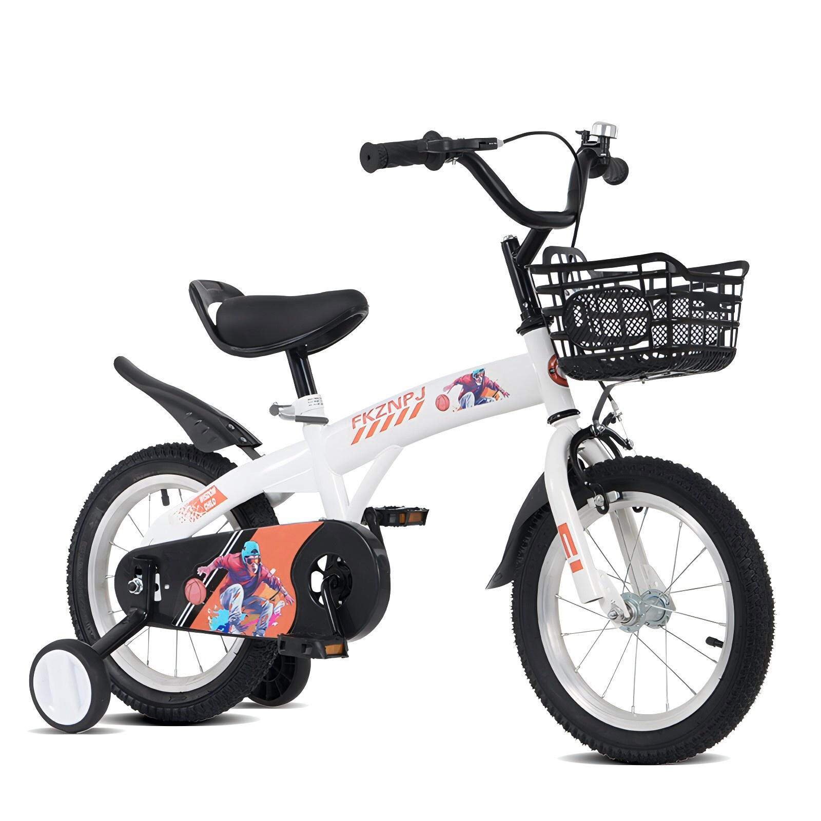 18 Inch Kids Bike with Training Wheels and Stand Adjustable