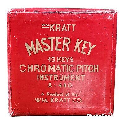 Vintage   Master Key 13 Key Chromatic Pitch Instrument A440 WM Kratt Co.