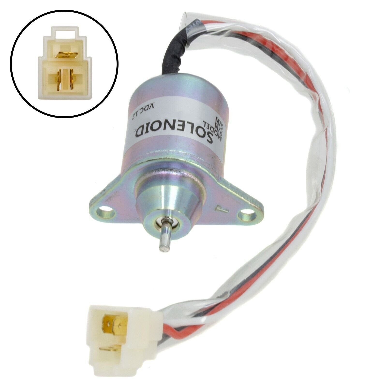 YM-119653-77950 1503ES-12S5SUC5S Fuel Shutoff Solenoid Fits Yanmar 2TNV70 3TNE88 YM-119653-77950 1503ES-12S5SUC5S Fuel Shutoff Solenoid Fits Yanmar 2TNV70 3TNE88