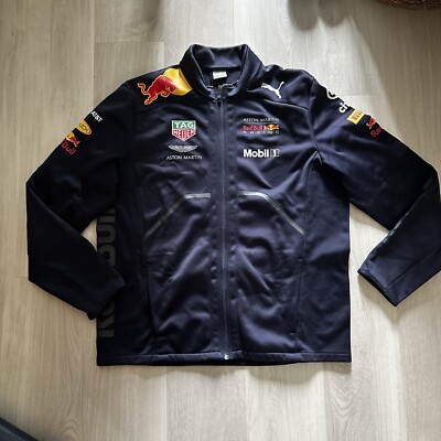 Puma Red Bull Racing Official Teamline Softshell Jacket Formula 1 2018 Men's XL