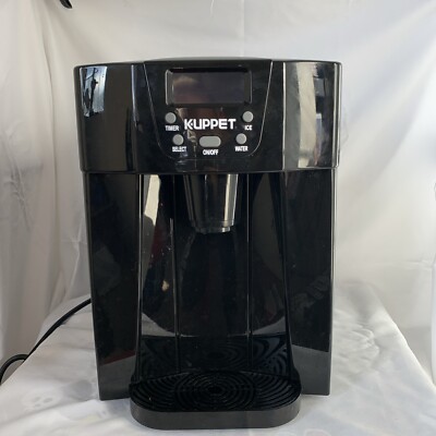 Kuppet 2 in 1 Automatic Ice Maker Water Dispenser with LED Display Black Tested