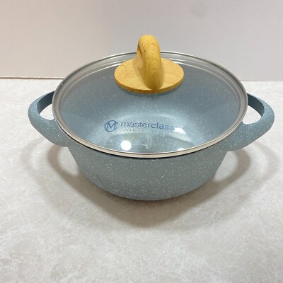 Masterclass Premium Cookware Collection 8'' Casserole Pan Pot with Lid 2.4 qt
