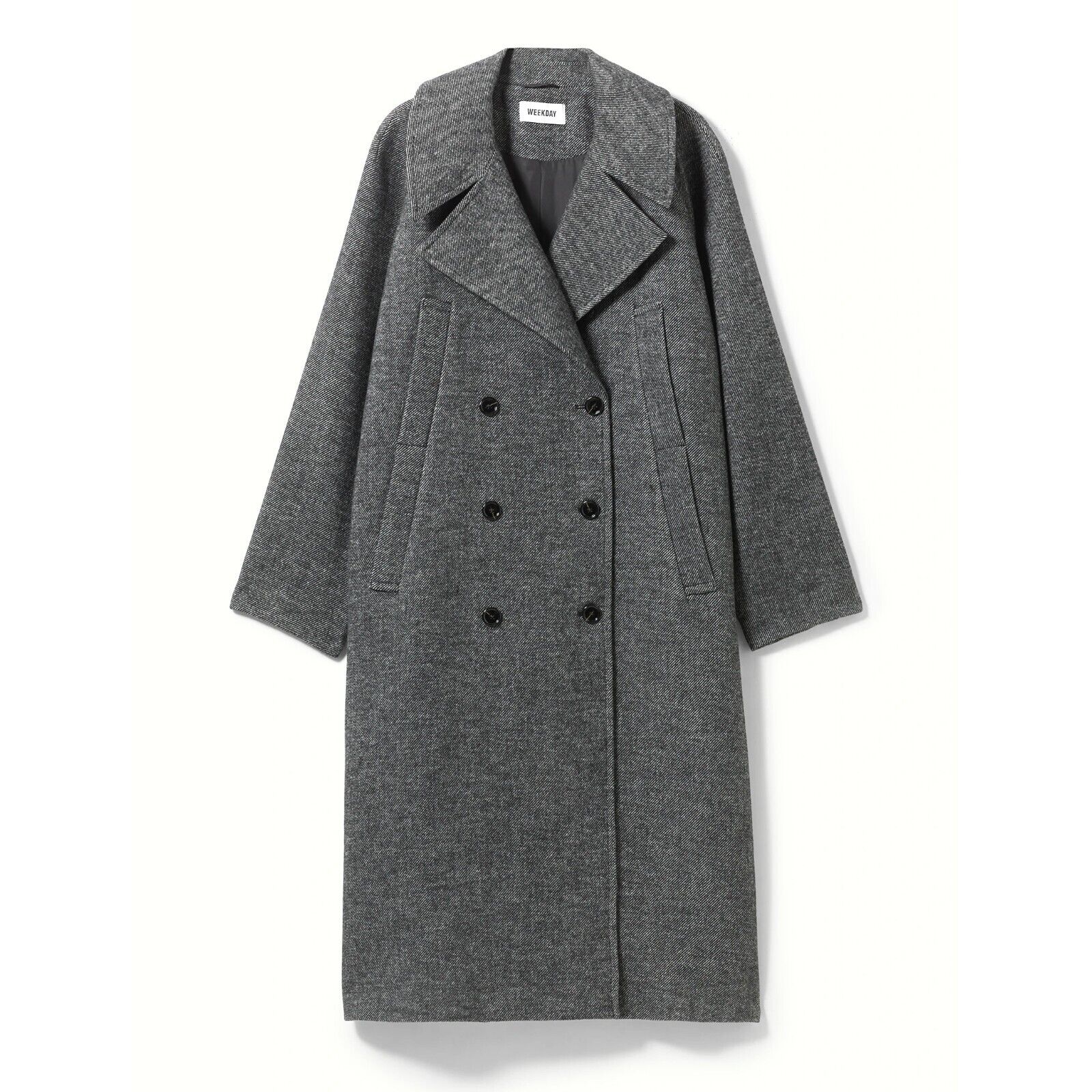 WEEKDAY Herrenmantel / Mantel 'Jens Oversized Coat' - dark WEEKDAY Herrenmantel / Mantel 'Jens Oversized Coat' - dark