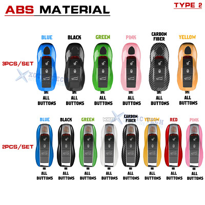 Remote Key Holder Case Cover Accessories For Porsche Cayman Macan Cayenne 911