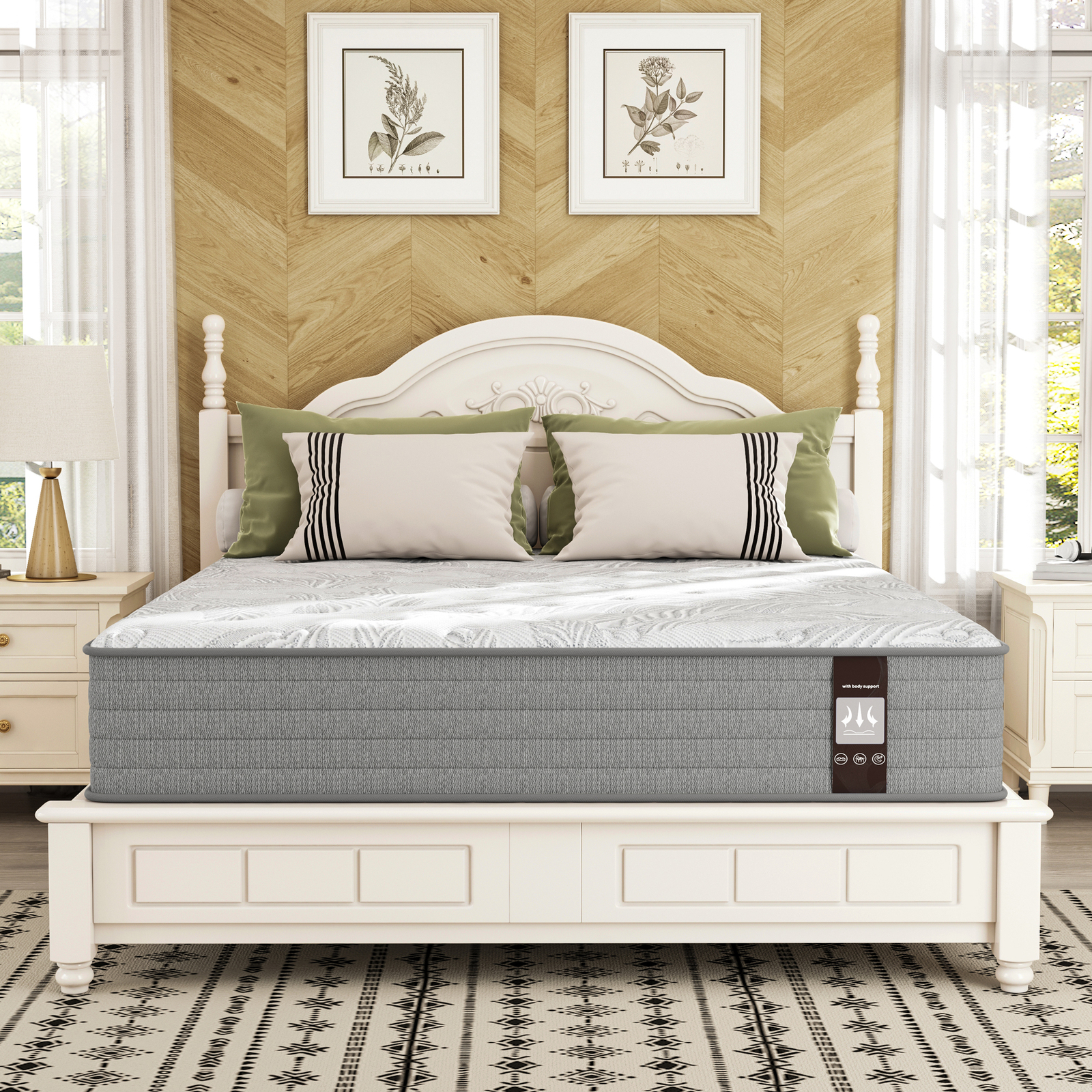 12 Inch Twin Full Queen King Size Innerspring Mattress Foam Hybrid Pocket Spring