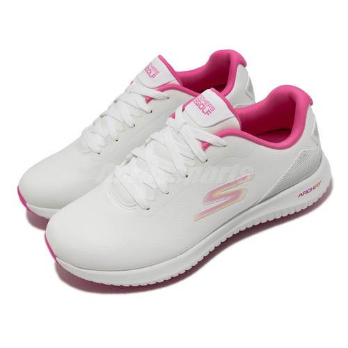 

Skechers Go Golf Max 2 Бело-Розовые женские кроссовки без шипов для гольфа 123030-WMLT, Белый, Go Golf Max 2