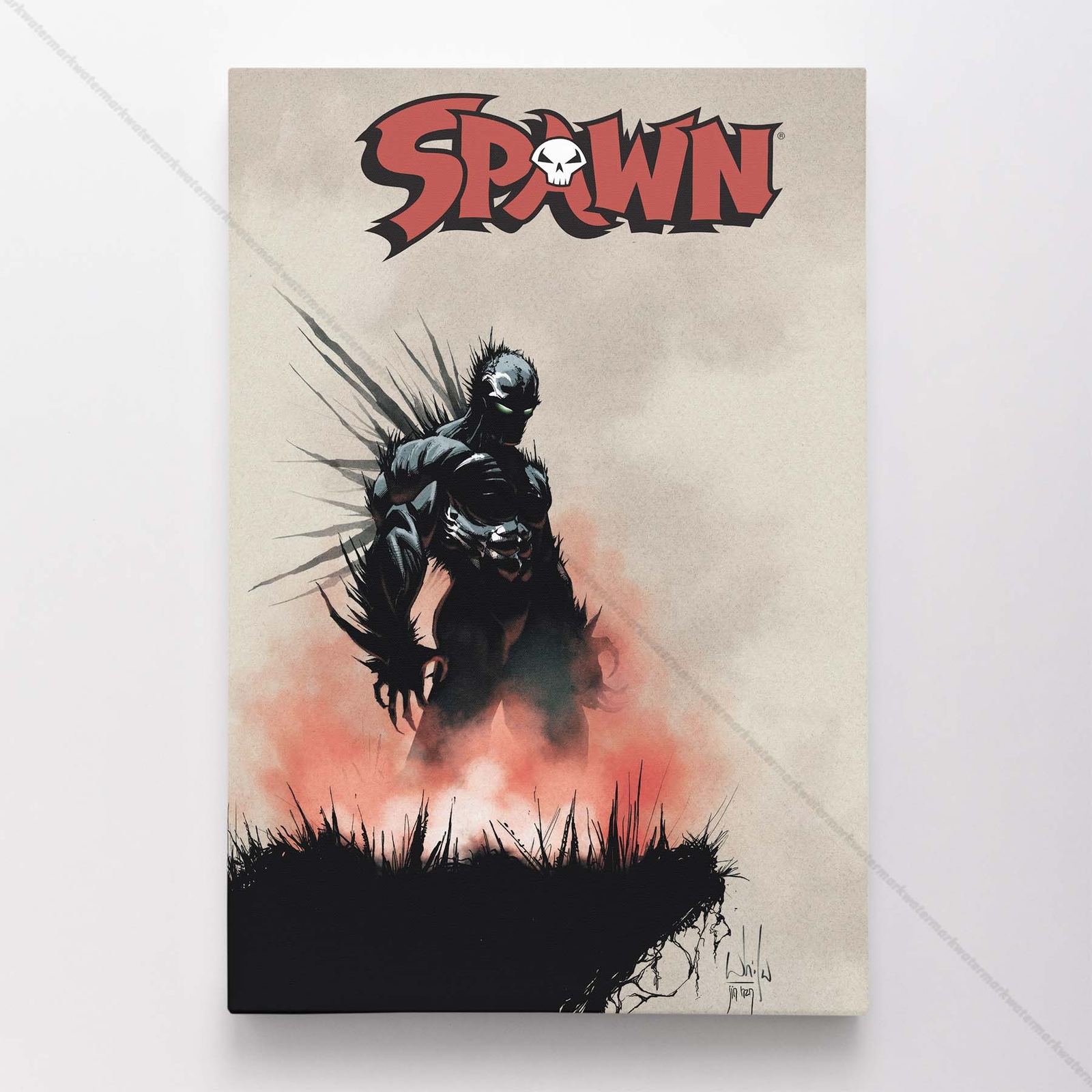 Spawn 187 Poster Canvas Comic Book Cover Art Print #A
