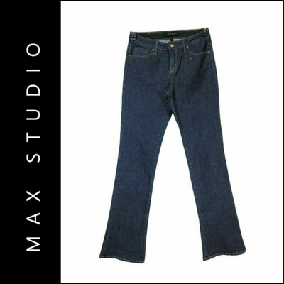 Max Studio Women's Denim Slim Boot Stretch Jeans Size 4 Blue
