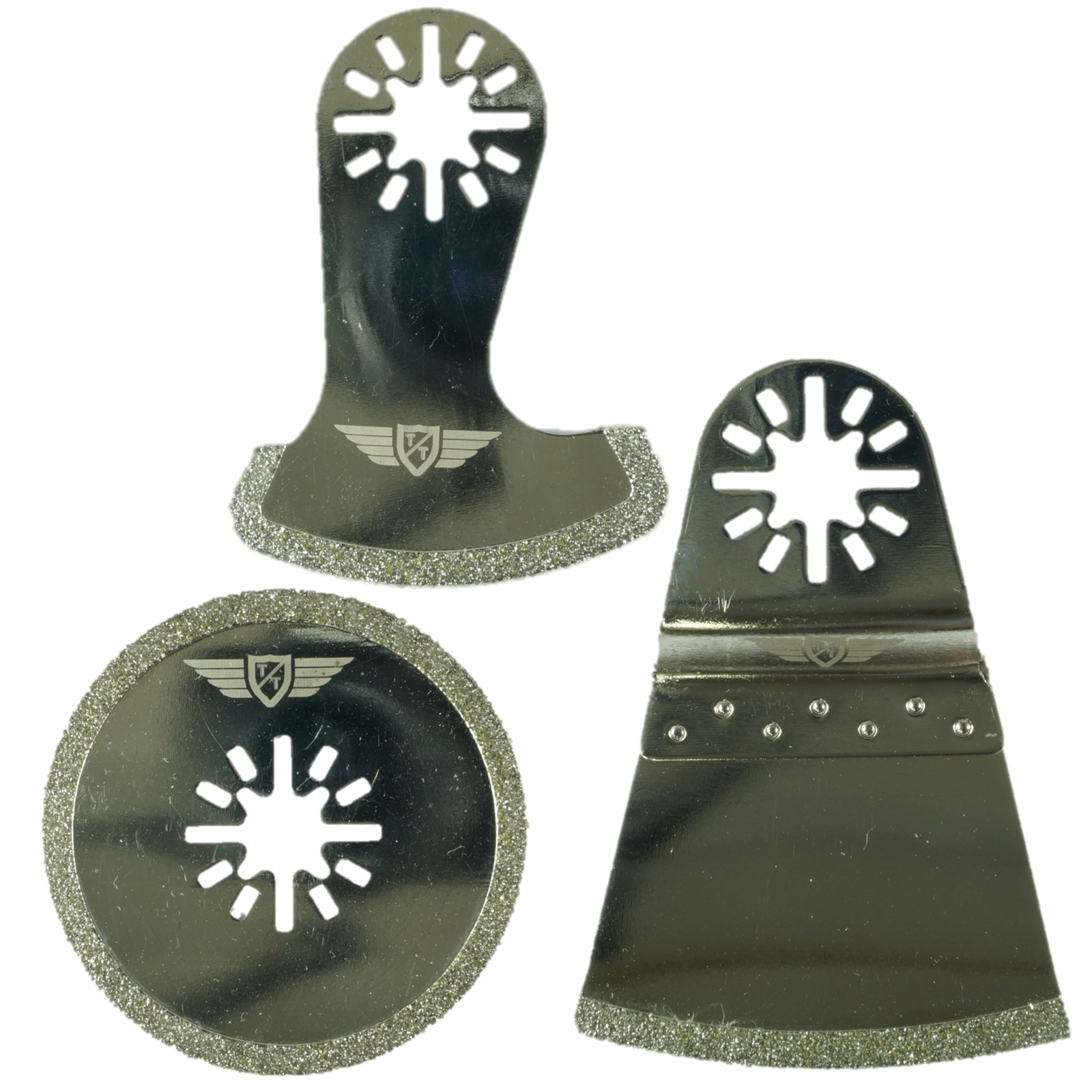 3 x Multi Tool Blades for Ferrex Bosch Makita Milwaukee Diamond Grout